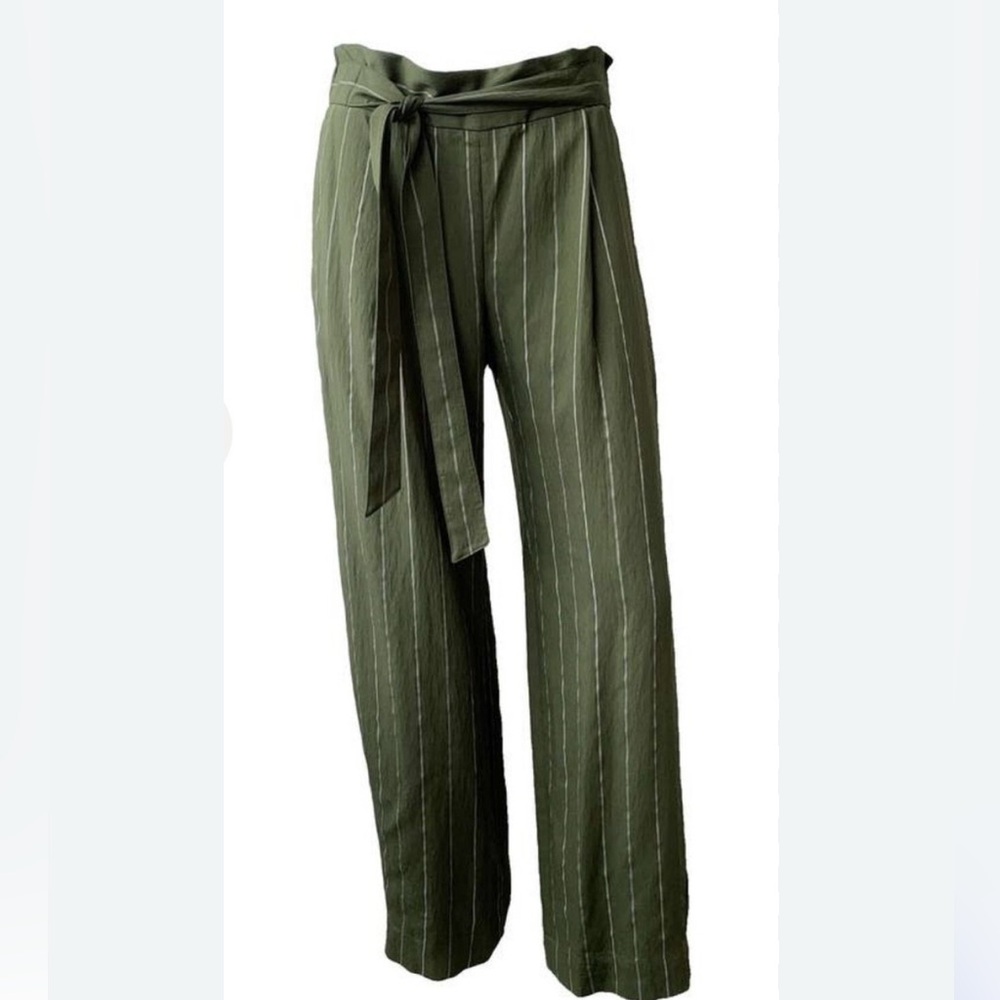 Vince Green Striped Pants